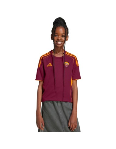adidas AS Roma 2526 Home burgundy kids' jersey JX2613