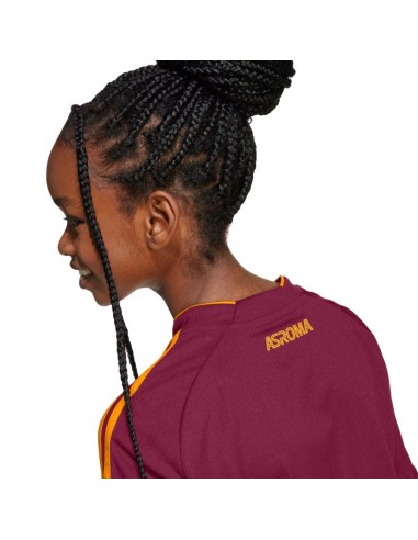 adidas AS Roma 2526 Home burgundy kids' jersey JX2613