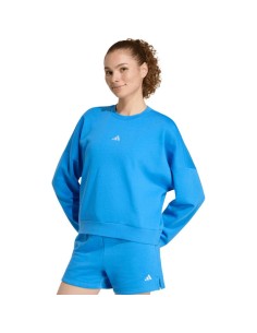 adidas Essentials Small Logo Feelcozy Women's Sweatshirt Blue KC5280