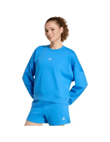 adidas Essentials Small Logo Feelcozy Women's Sweatshirt Blue KC5280