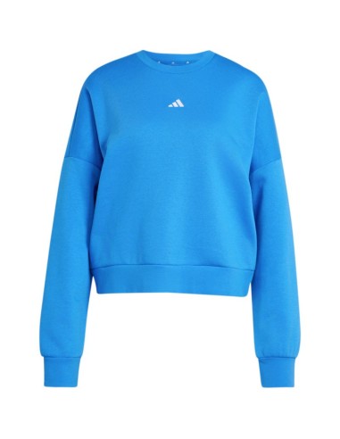 adidas Essentials Small Logo Feelcozy Women's Sweatshirt Blue KC5280