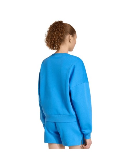 adidas Essentials Small Logo Feelcozy Women's Sweatshirt Blue KC5280