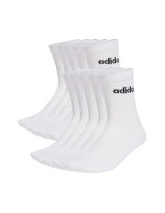 Adidas Cushioned Linear Crew Socks 10 Pairs White KF9091