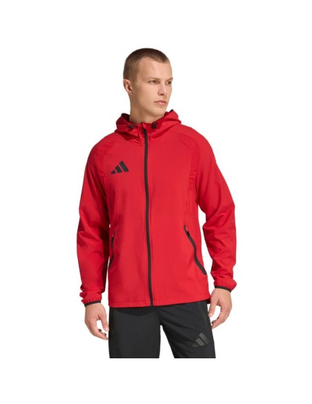 Men's adidas Tiro 26 Travel Windbreaker Jacket Red KD3337