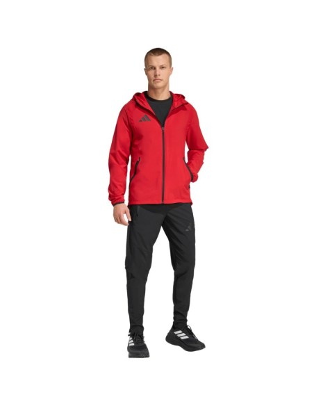 Men's adidas Tiro 26 Travel Windbreaker Jacket Red KD3337