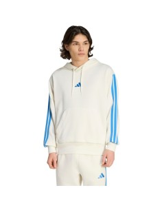 Men's adidas Essentials 3Stripes French Terry Hoodie Cream KD4901