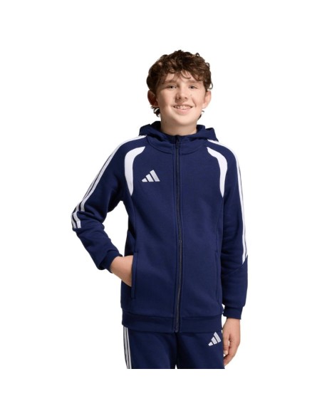 adidas Tiro 26 League Sweat Full Zip Hoodie for Kids Navy Blue KF3322