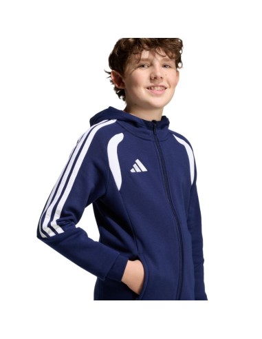 adidas Tiro 26 League Sweat Full Zip Hoodie for Kids Navy Blue KF3322
