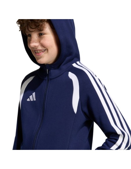 adidas Tiro 26 League Sweat Full Zip Hoodie for Kids Navy Blue KF3322