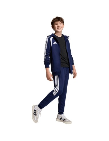 adidas Tiro 26 League Sweat Full Zip Hoodie for Kids Navy Blue KF3322
