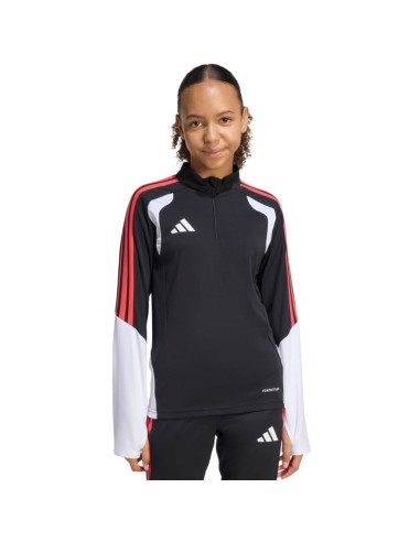 adidas Tiro 26 Competition Training Top Kids Sweatshirt Black White and Red KC3783