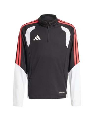 adidas Tiro 26 Competition Training Top Kids Sweatshirt Black White and Red KC3783