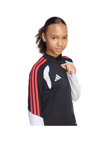 adidas Tiro 26 Competition Training Top Kids Sweatshirt Black White and Red KC3783