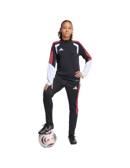 adidas Tiro 26 Competition Training Top Kids Sweatshirt Black White and Red KC3783