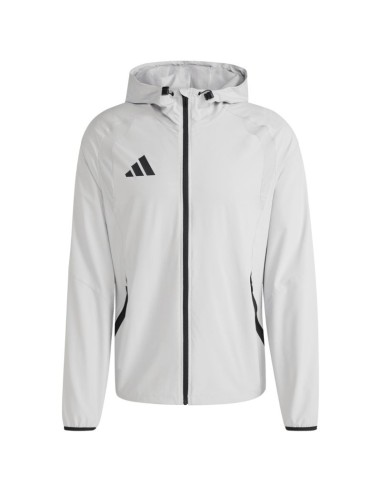 Men's adidas Tiro 26 Travel Windbreaker Jacket Light Gray KD3336