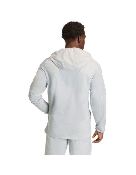 Men's adidas Tiro 26 Travel Windbreaker Jacket Light Gray KD3336
