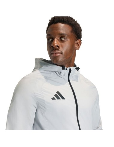 Men's adidas Tiro 26 Travel Windbreaker Jacket Light Gray KD3336