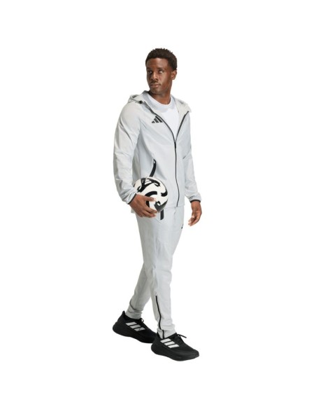 Men's adidas Tiro 26 Travel Windbreaker Jacket Light Gray KD3336
