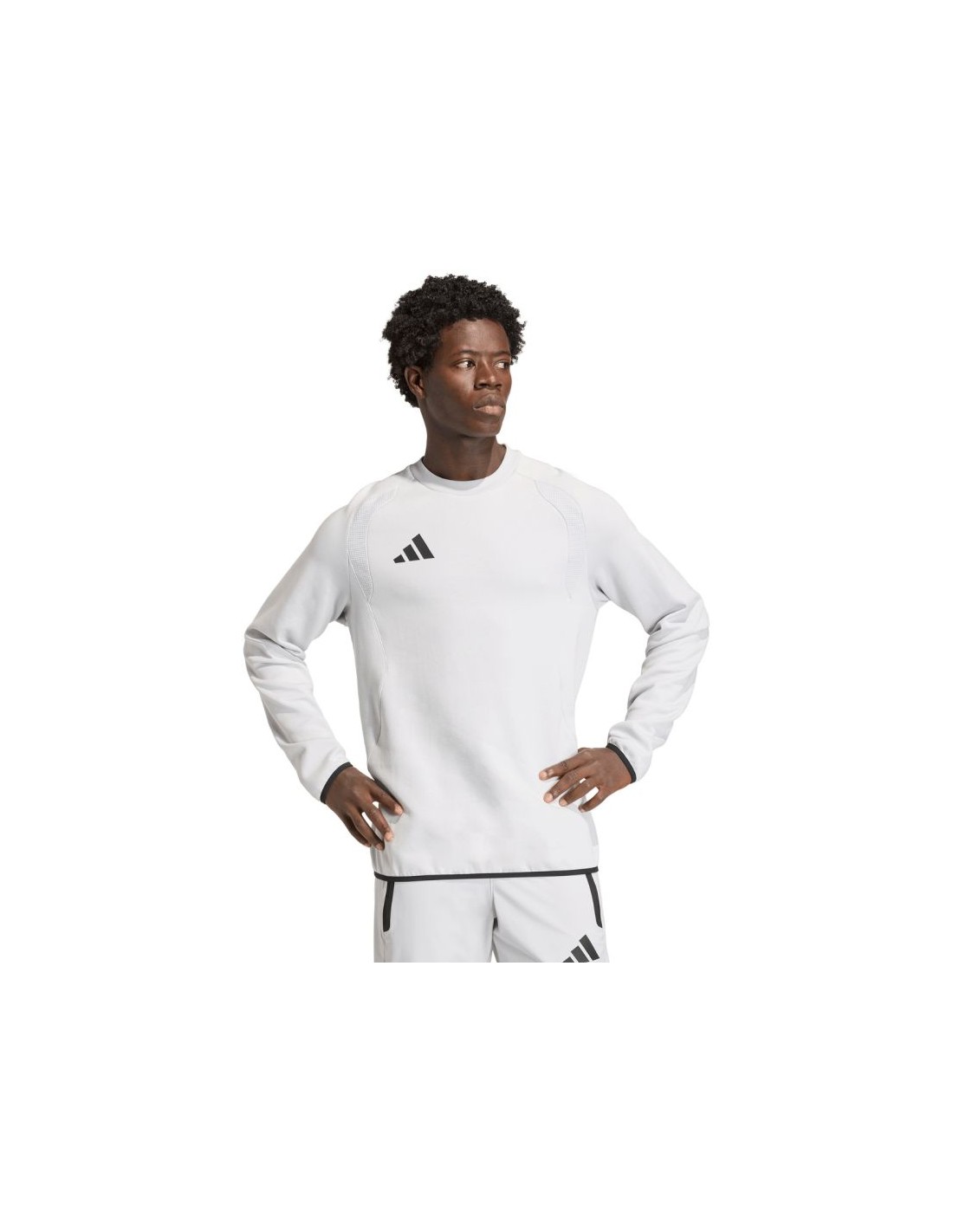 Men's adidas Tiro 26 Travel Crew sweatshirt white KD3323