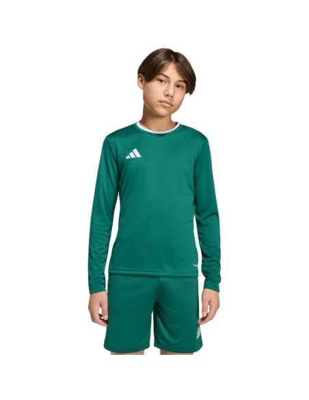 adidas Entrada 26 Long Sleeve Jersey for Kids Green KF5873
