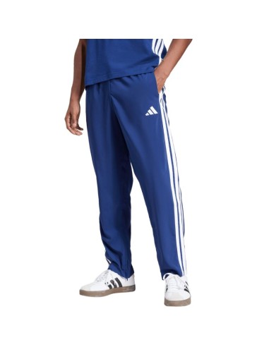 Men's adidas Essentials 3Stripes Stanford Open Hem Pants Blue JE6400