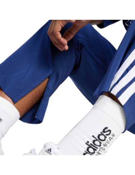 Men's adidas Essentials 3Stripes Stanford Open Hem Pants Blue JE6400