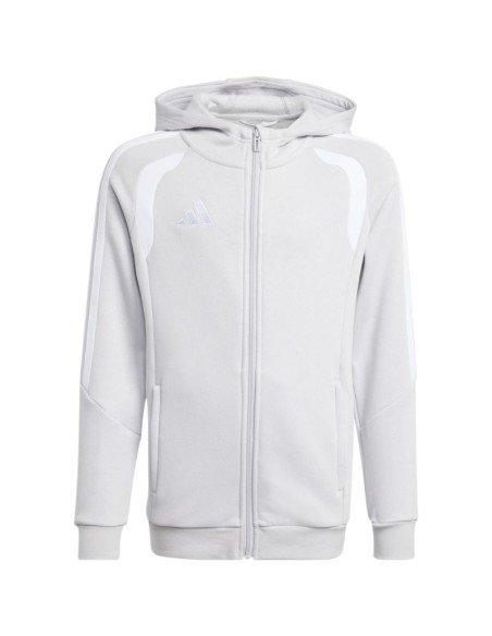 adidas Tiro 26 League Sweat Full Zip Hoodie for Kids Gray KF3323