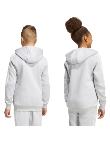 adidas Tiro 26 League Sweat Full Zip Hoodie for Kids Gray KF3323