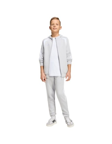 adidas Tiro 26 League Sweat Full Zip Hoodie for Kids Gray KF3323