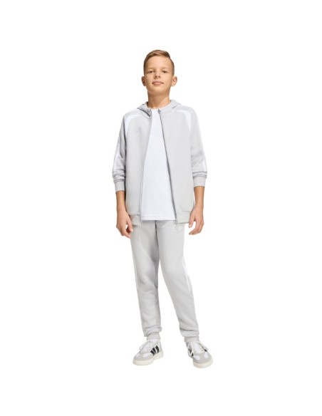 adidas Tiro 26 League Sweat Full Zip Hoodie for Kids Gray KF3323