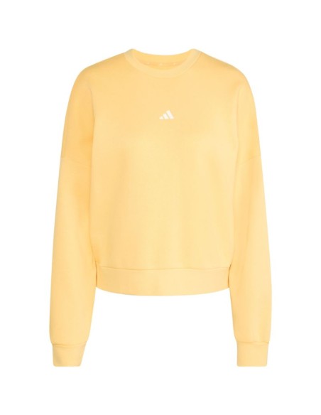 adidas Essentials Small Logo Feelcozy Women's Sweatshirt Yellow KC5278