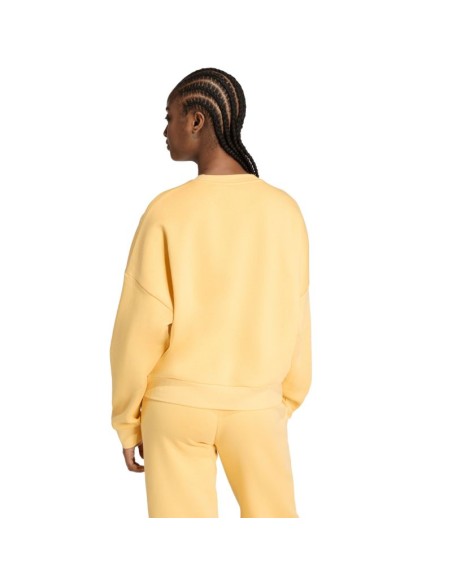 adidas Essentials Small Logo Feelcozy Women's Sweatshirt Yellow KC5278