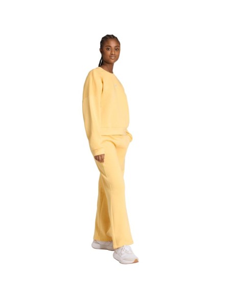 adidas Essentials Small Logo Feelcozy Women's Sweatshirt Yellow KC5278