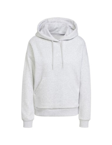 adidas Essentials Small Logo Feel Cozy Women's Sweatshirt Light Gray JN1853