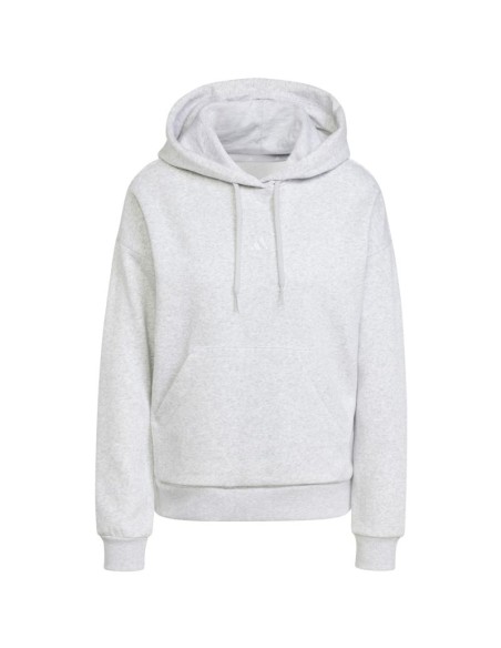 adidas Essentials Small Logo Feel Cozy Women's Sweatshirt Light Gray JN1853