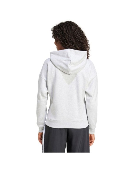 adidas Essentials Small Logo Feel Cozy Women's Sweatshirt Light Gray JN1853