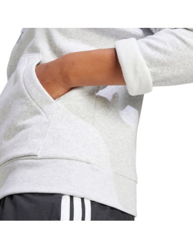 adidas Essentials Small Logo Feel Cozy Women's Sweatshirt Light Gray JN1853