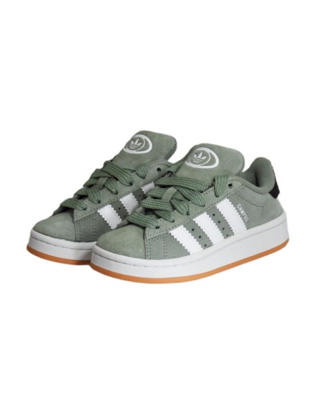 Adidas Campus 00s Silver GreenCloud White Children's Sports Shoes JP5509