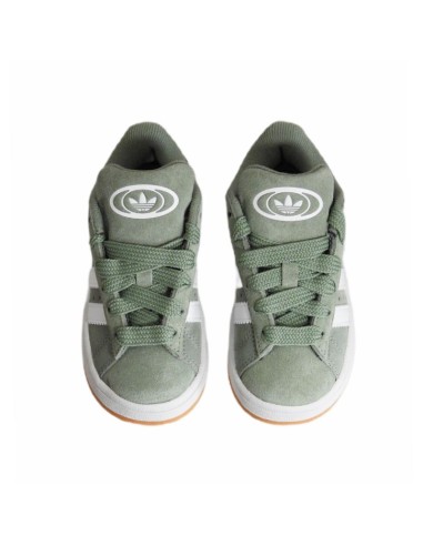 Adidas Campus 00s Silver GreenCloud White Children's Sports Shoes JP5509