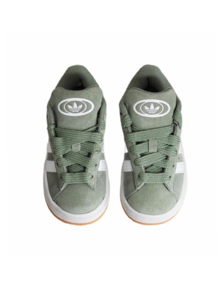 Adidas Campus 00s Silver GreenCloud White Children's Sports Shoes JP5509