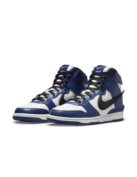 Men's Ambush x Nike Dunk High Deep Royal Blue Sneakers CU7544400