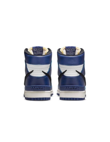 Men's Ambush x Nike Dunk High Deep Royal Blue Sneakers CU7544400