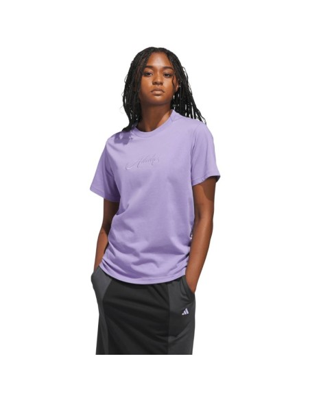 adidas Cursive Women's TShirt Light Purple KB2402