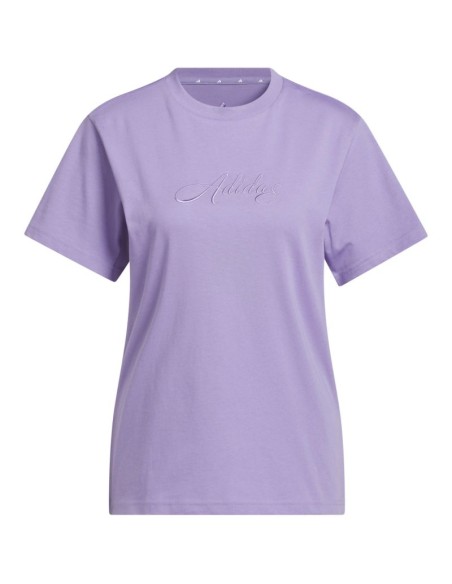 adidas Cursive Women's TShirt Light Purple KB2402
