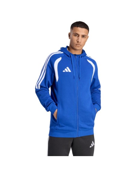 Men's adidas Tiro 26 League Sweat Full Zip Hoodie Blue KF9105