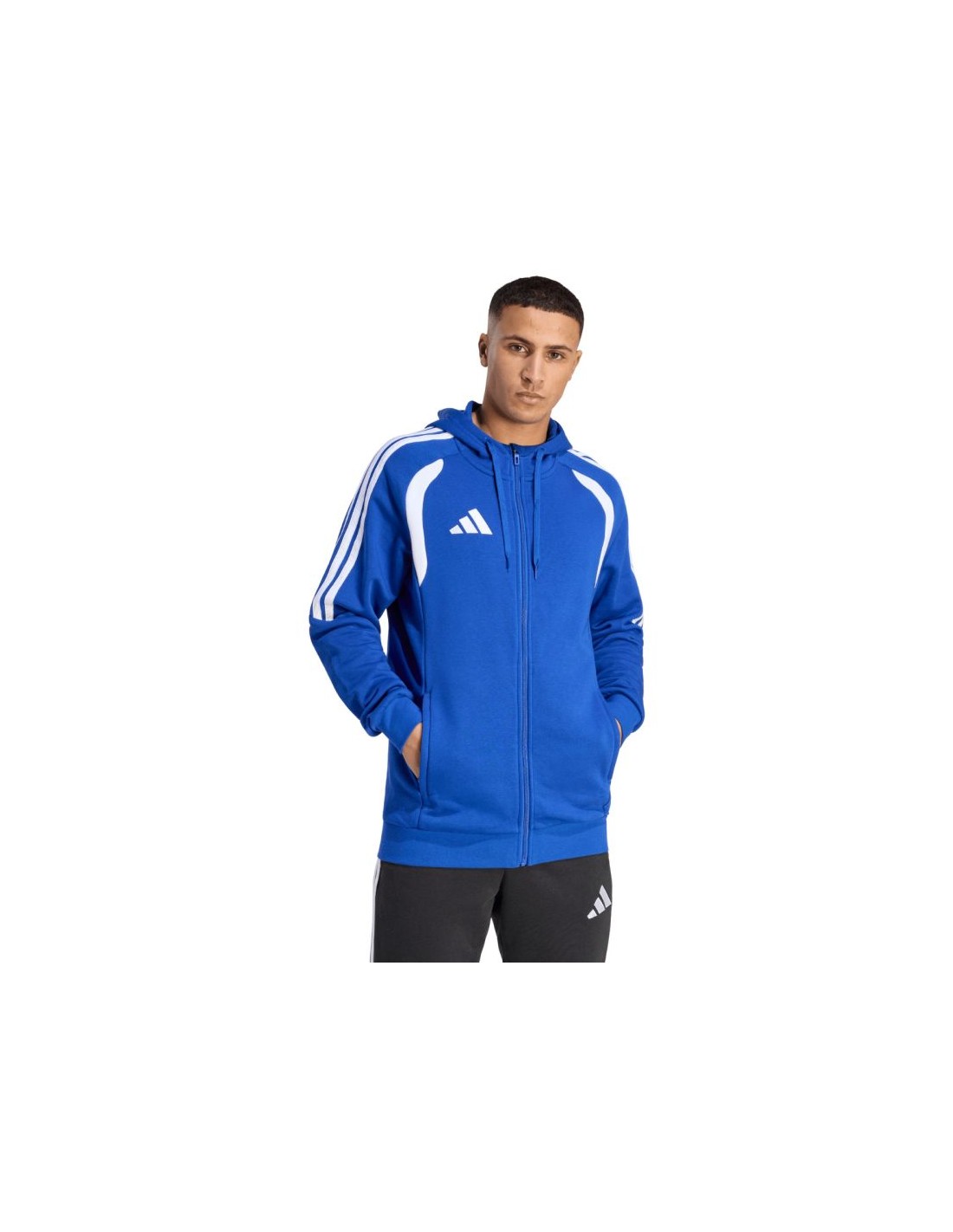 Men's adidas Tiro 26 League Sweat Full Zip Hoodie Blue KF9105