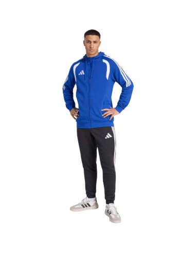 Men's adidas Tiro 26 League Sweat Full Zip Hoodie Blue KF9105