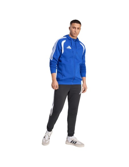 Men's adidas Tiro 26 League Sweat Full Zip Hoodie Blue KF9105
