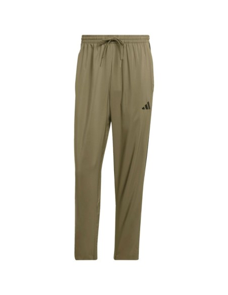Men's adidas Essentials 3Stripes Stanford Open Hem Pants Olive JE6401