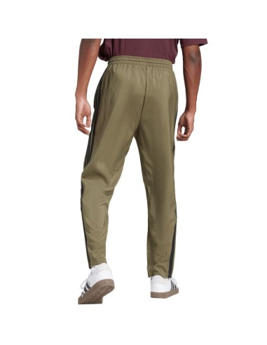 Men's adidas Essentials 3Stripes Stanford Open Hem Pants Olive JE6401